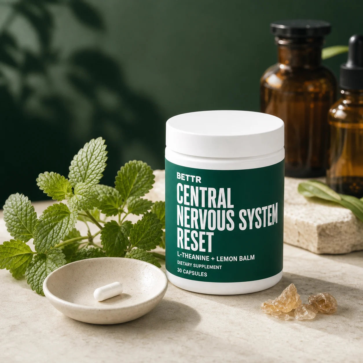 Central Nervous System Reset formula still life