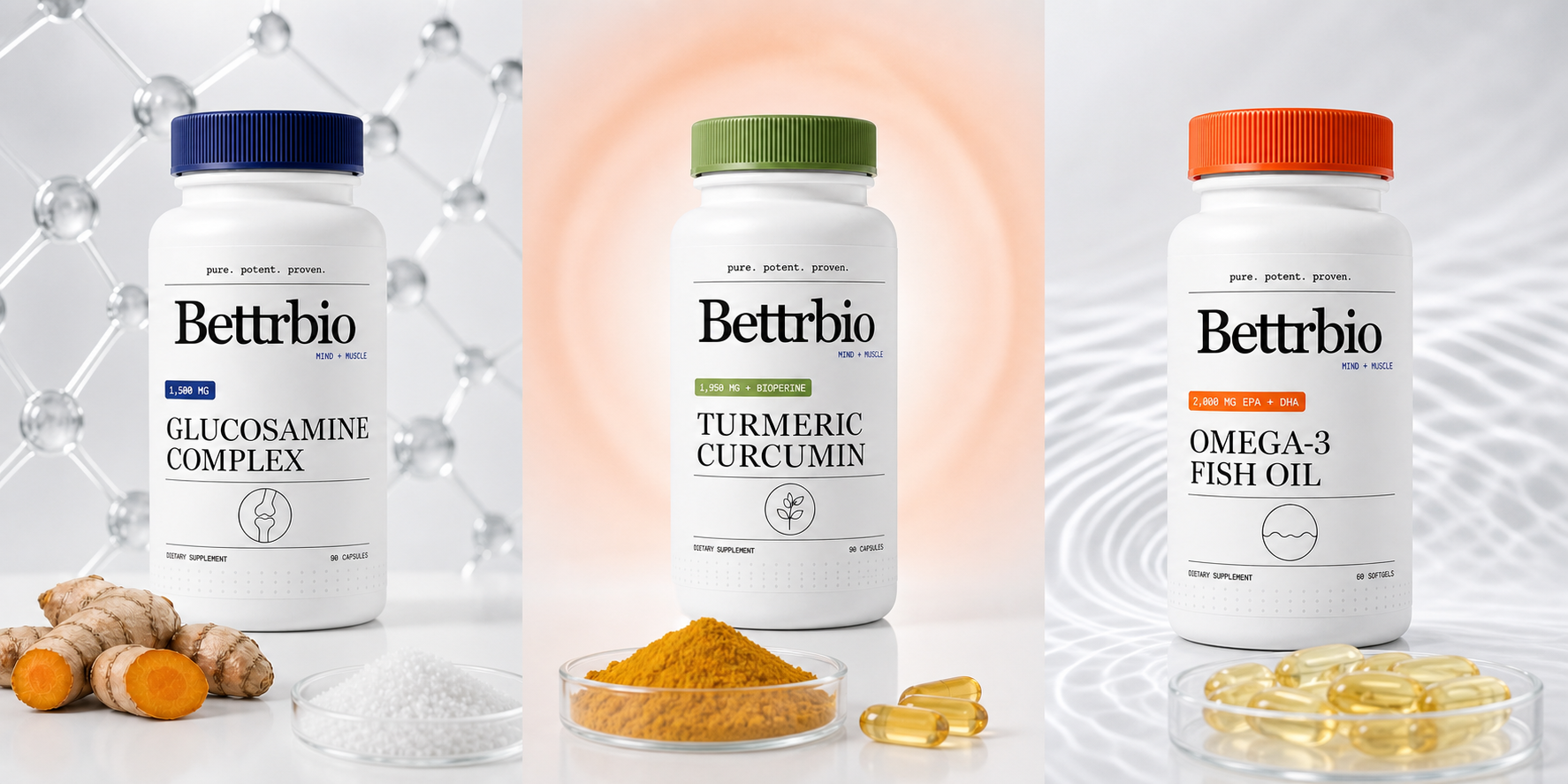Three fully disclosed joint-support formulas